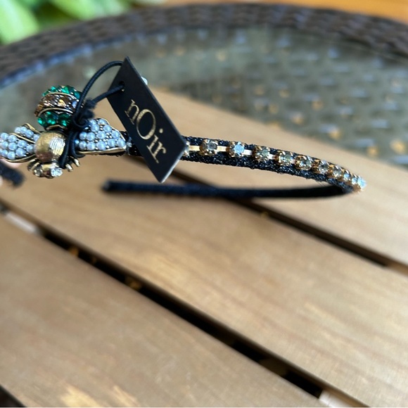 Noir Headband Hair accessories Christmas Rhinestone Black New - Picture 3 of 5